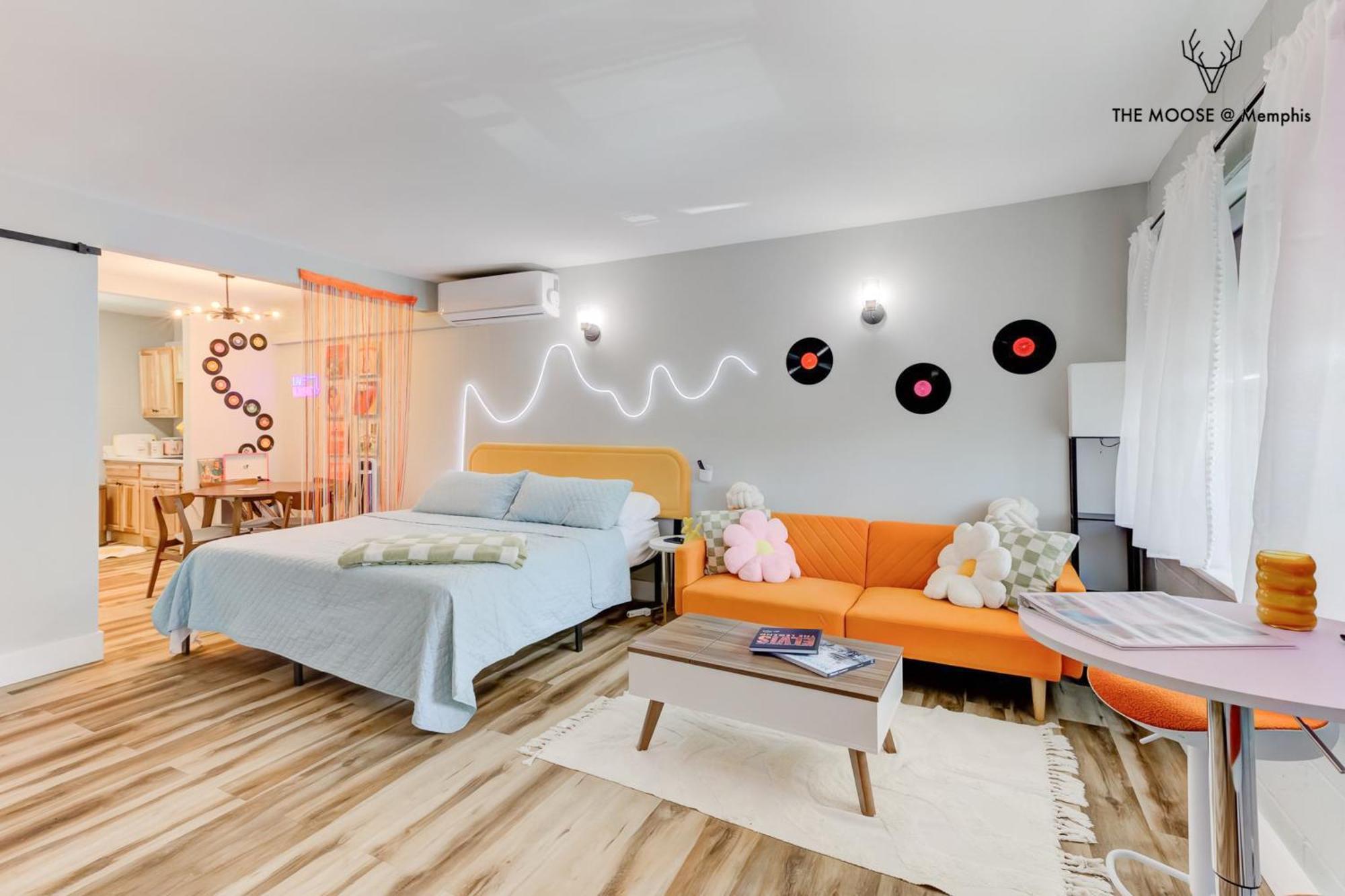 The Moose #10 - Stylish Loft With King Bed, Free Parking & Wi-Fi Apartment Memphis Luaran gambar