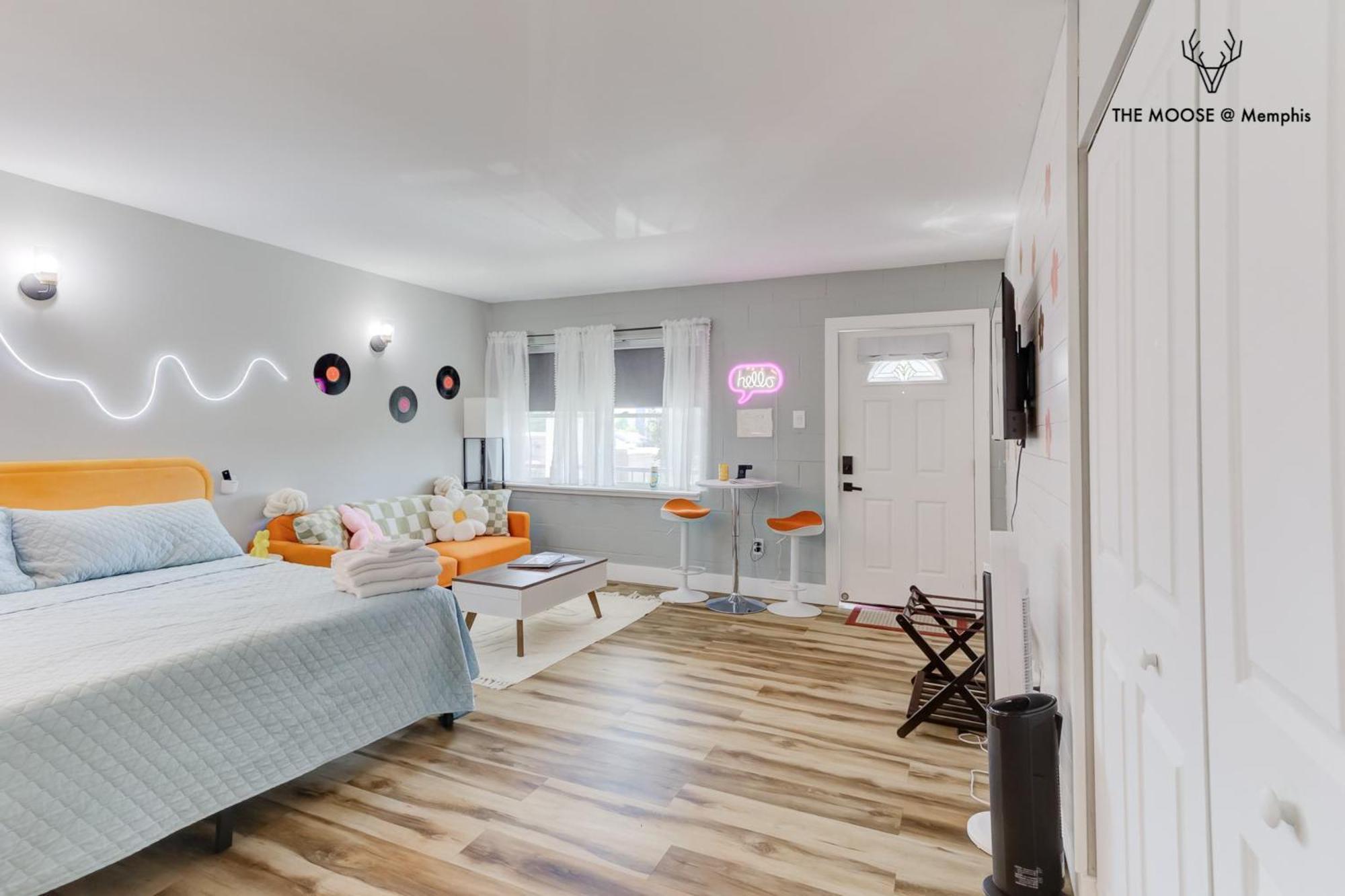 The Moose #10 - Stylish Loft With King Bed, Free Parking & Wi-Fi Apartment Memphis Luaran gambar