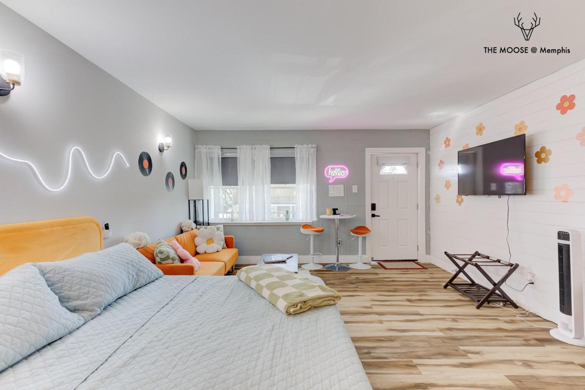 The Moose #10 - Stylish Loft With King Bed, Free Parking & Wi-Fi Apartment Memphis Luaran gambar